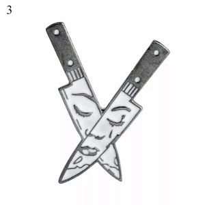2/$20 Butcher Knives w/face Lapel Pin